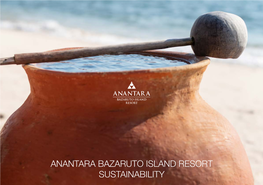 Anantara Bazaruto Island Resort Sustainability Welcome