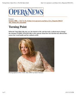 Turning Point &gt; Opera News &gt; the Met Opera Guild