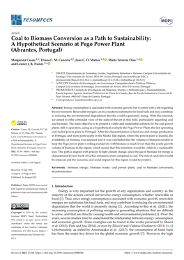 A Hypothetical Scenario at Pego Power Plant (Abrantes, Portugal)