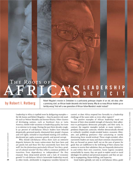 The Roots of Africa’S LEADERSHIP DEFICIT