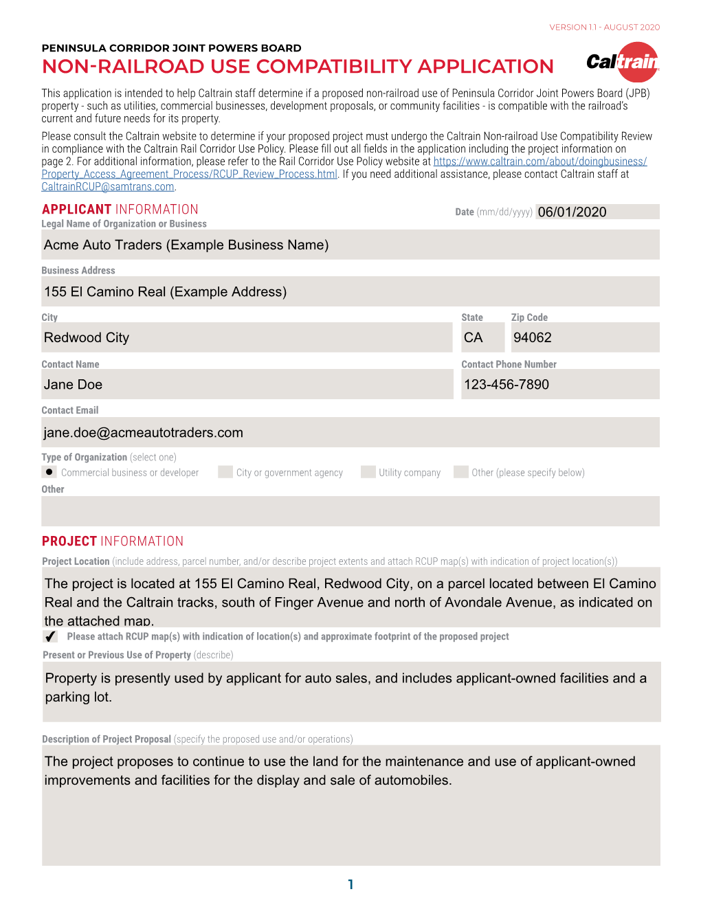 Non-Railroad Use Compatibility