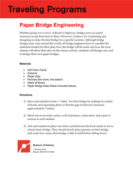 Paper Bridge Engineering