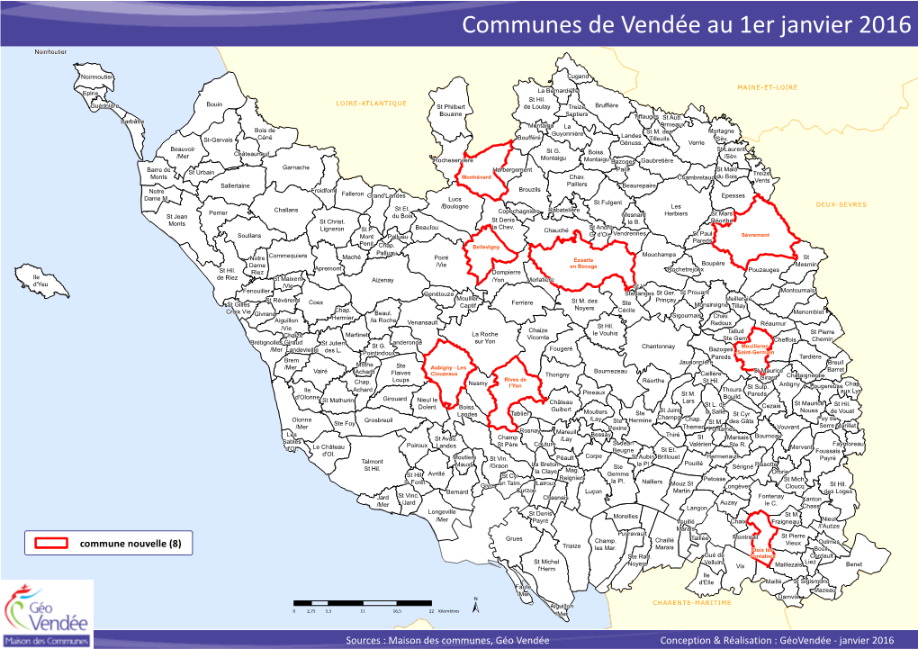 Communes De Vendée Au 1Er Janvier 2016 Noirmoutier