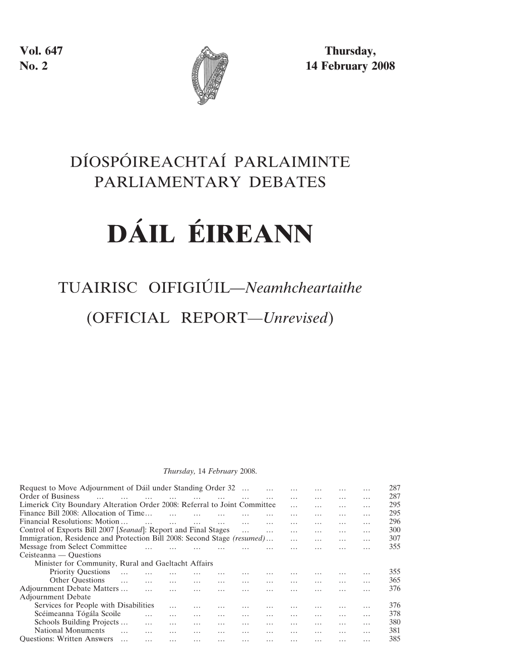 Da´Il E´Ireann