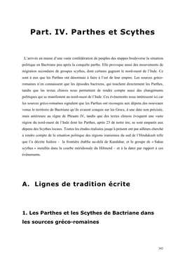 Part. IV. Parthes Et Scythes