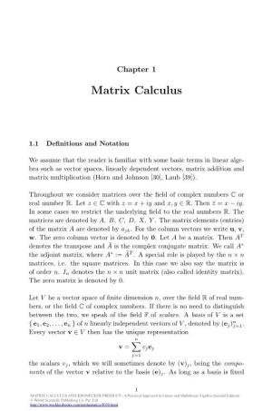MATRIX CALCULUS and KRONECKER PRODUCT - a Practical Approach to Linear and Multilinear Algebra (Second Edition) © World Scientific Publishing Co