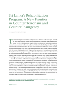Sri Lanka's Rehabilitation Program