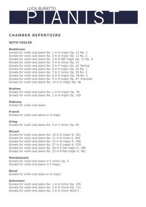 Chamber Repertoire