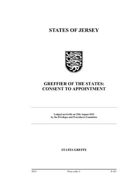 P.101-2015 Greffier of the States