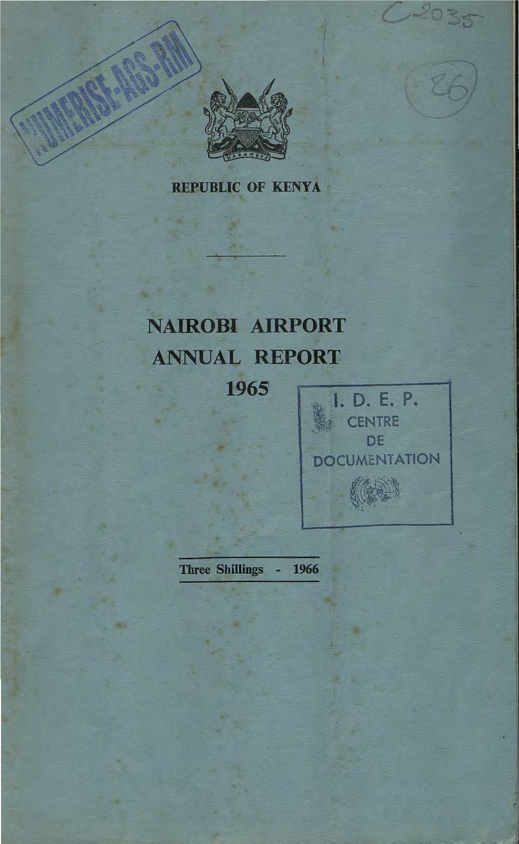 Nairobi Airport Annual Report 1965 ~·