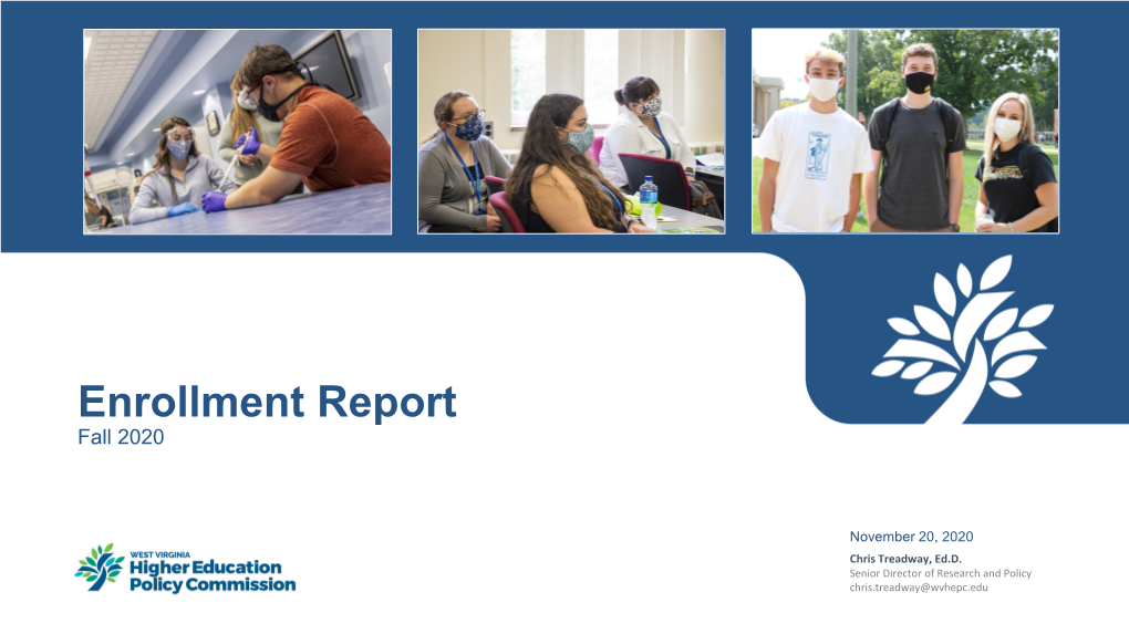 Enrollment Report Fall 2020