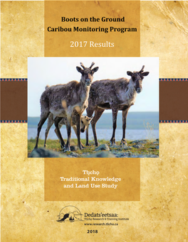Boots on the Ground Caribou Monitoring Results 2017