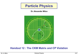 The CKM Matrix and CP Violation