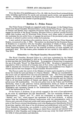 Section 5.—Police Forces