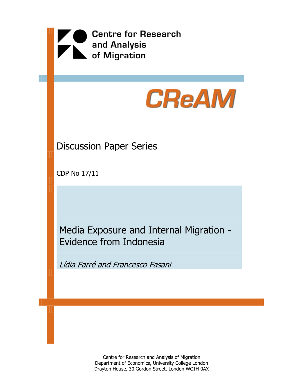 Media Exposure and Internal Migration - Evidence from Indonesia