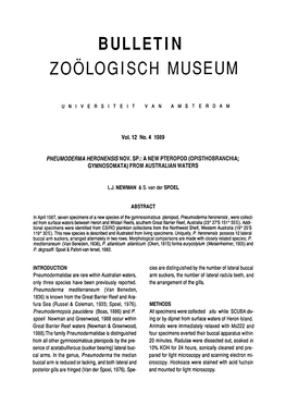 Bulletin Zoölogisch Museum