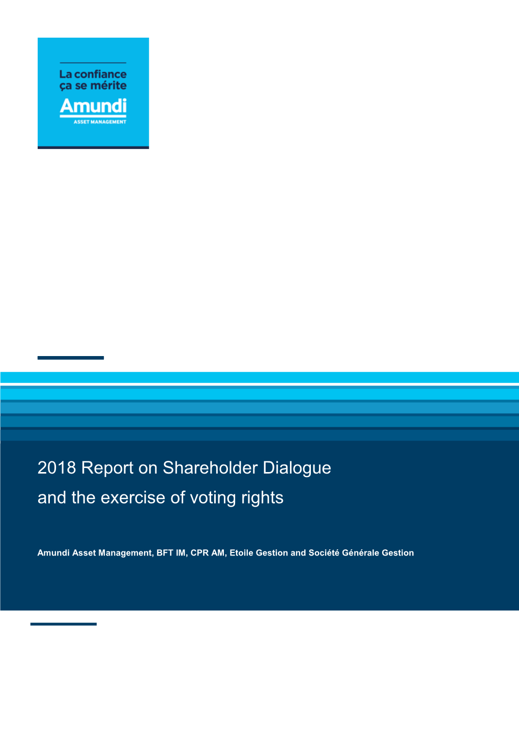 2018 Report on Shareholder Dialogue and the Exercise of Voting Rights