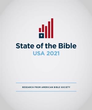 State of the Bible USA 2021