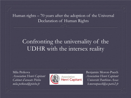 Confronting the Universality of the UDHR with the Intersex Reality