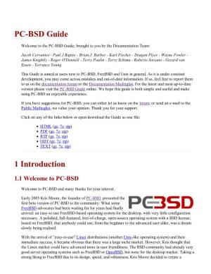PC-BSD Guide