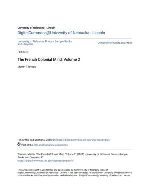 The French Colonial Mind, Volume 2