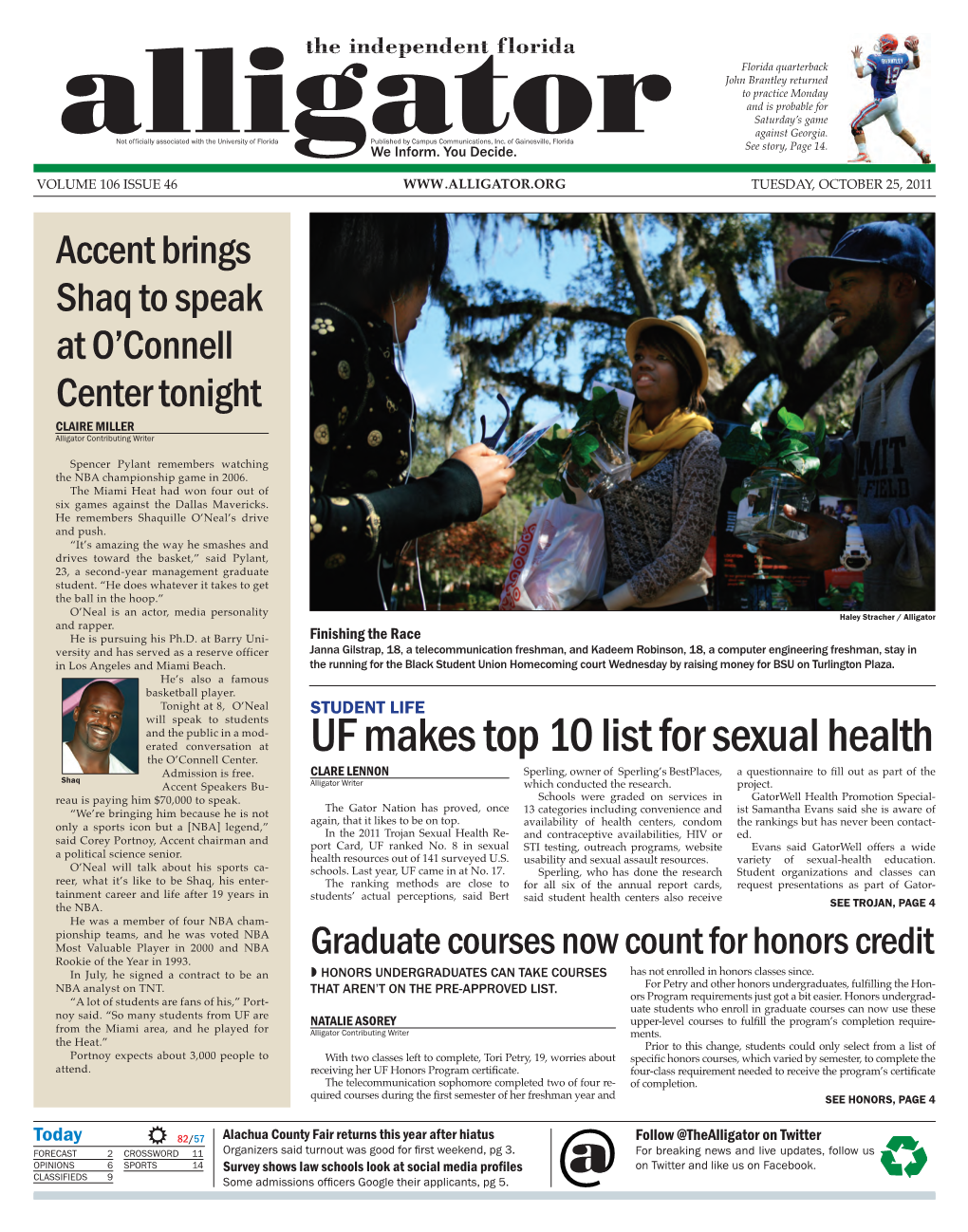 UF Makes Top 10 List for Sexual Health the O’Connell Center