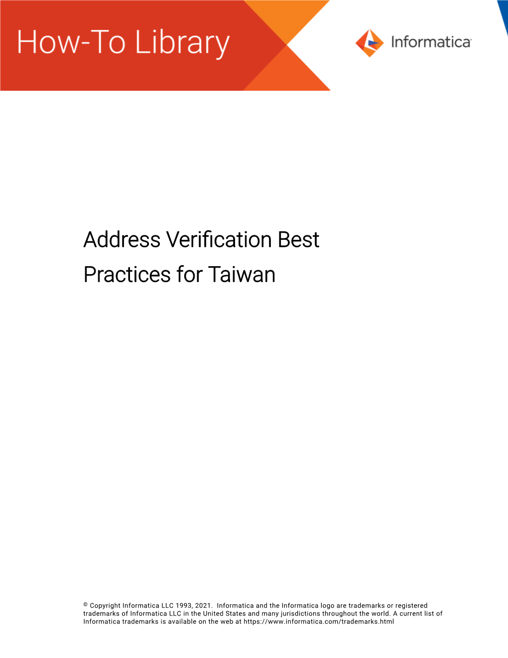 Informatica Address Verification