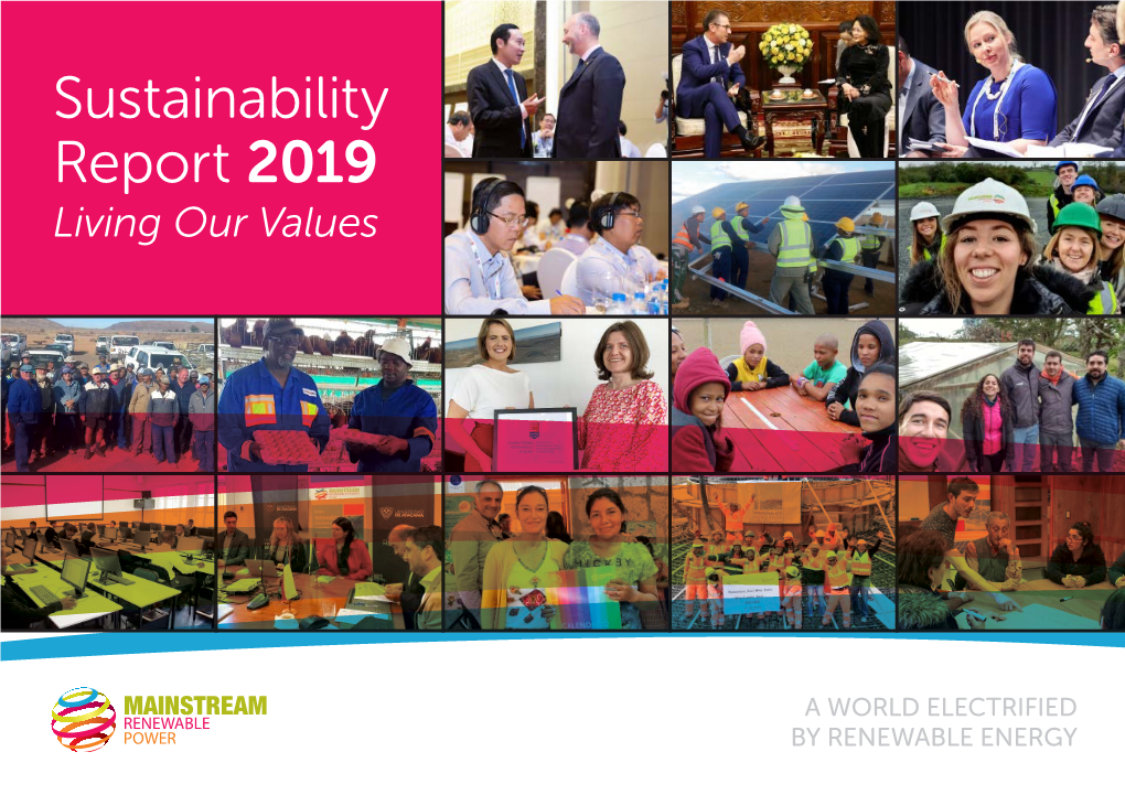 Sustainability Report 2019 Living Our Values