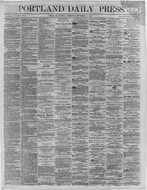 Portland Daily Press: September 05,1865