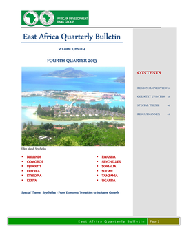 East Africa Quarterly Bulletin