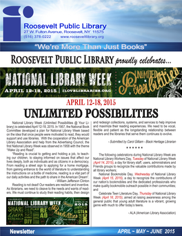 Roosevelt Public Library Proudly Celebrates