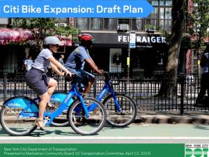 Citi Bike Expansion: Draft Plan