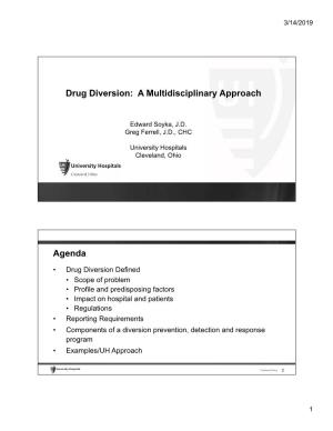 Drug Diversion: a Multidisciplinary Approach