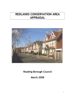 Redlands Conservation Area Appraisal