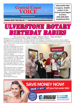 Ulverstone Rotary Birthday Babies