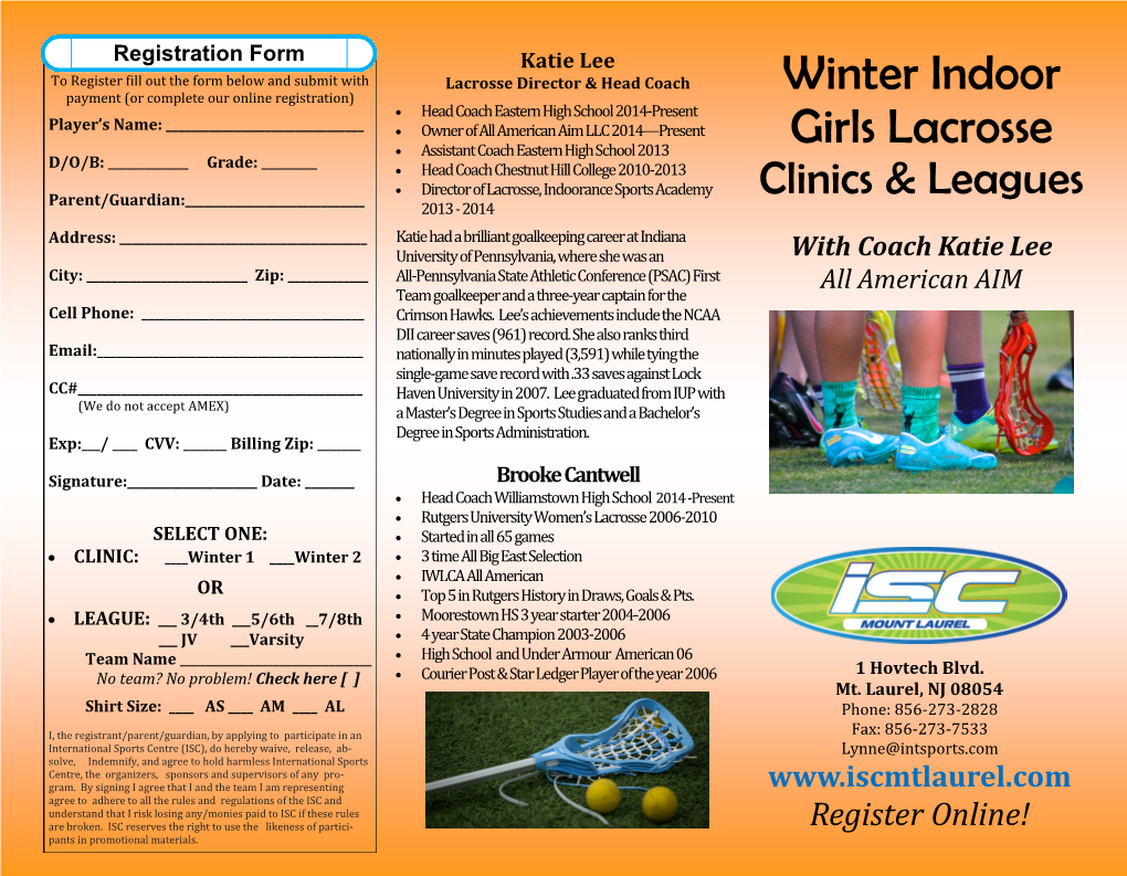 Winter Indoor Girls Lacrosse