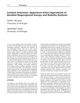 Conduit Urbanism: Opportune Urban Byproducts of Bundled Megaregional Energy and Mobility Systems