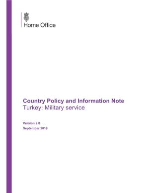Turkey: Military Service