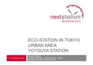 Eco-Station in Tokyo Urban Area Yotsuya Station