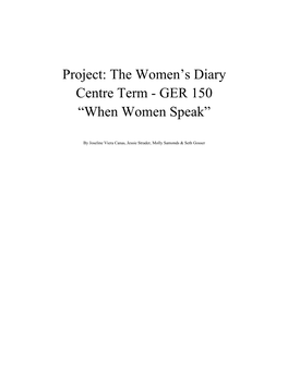 Ger 150 Diary