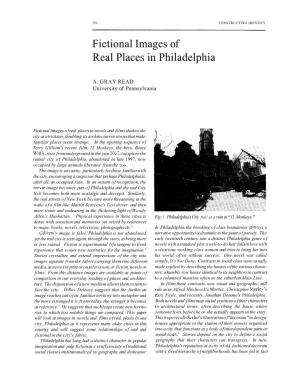 Fictional Images of Real Places in Philadelphia