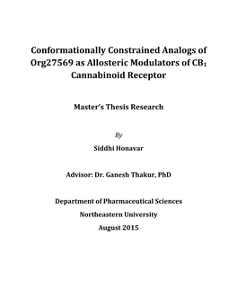 Cannabinoid Receptor