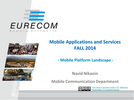 Mobile Applications and Services FALL 2010 Geolocation
