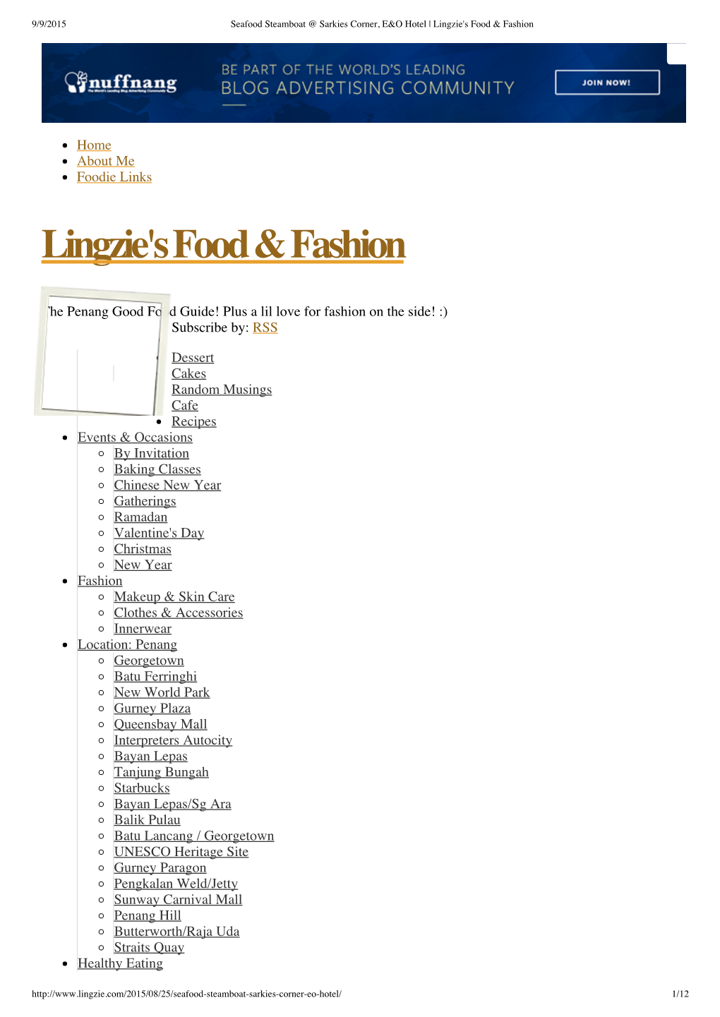 Lingzie's Food & Fashion
