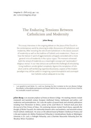 The Enduring Tensions Between Catholicism and Modernity