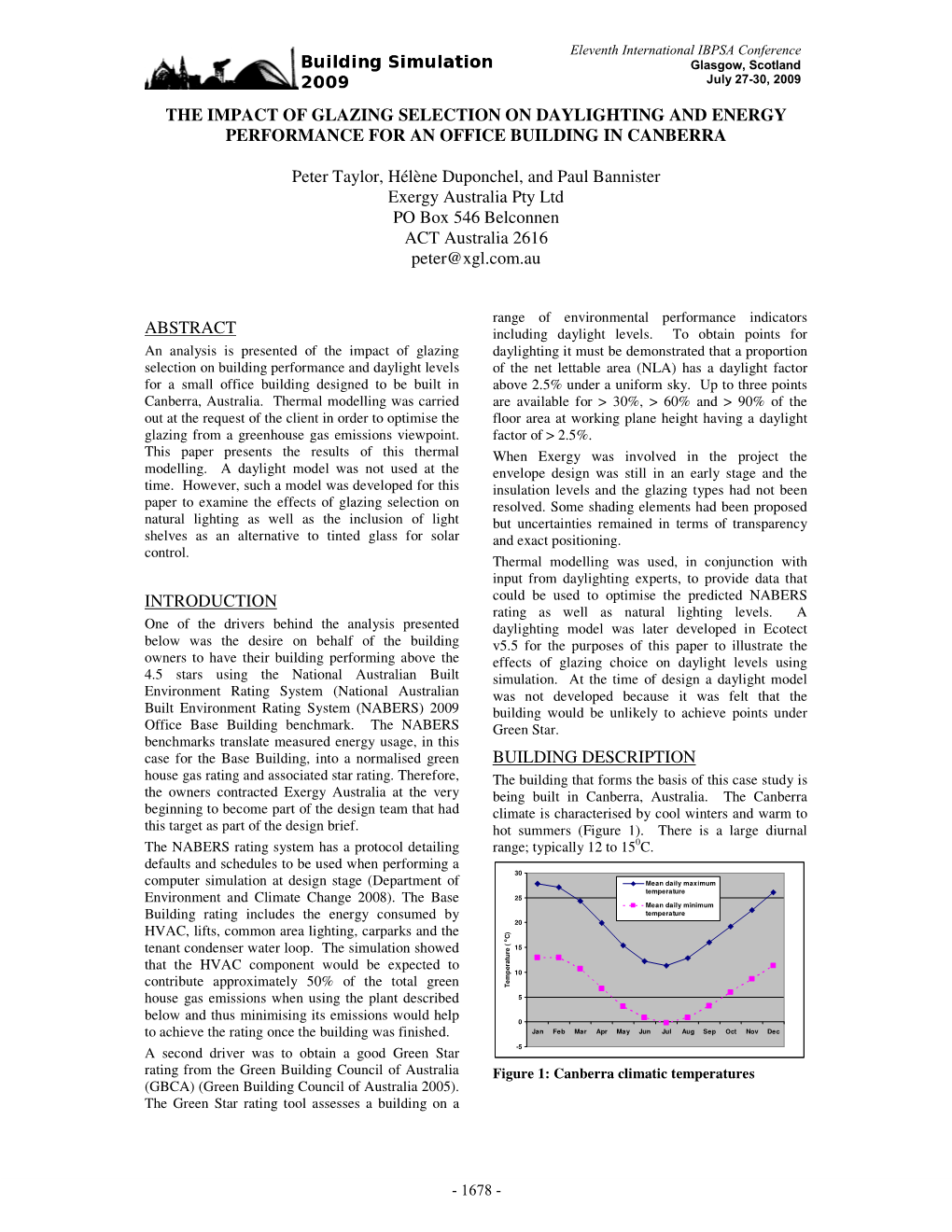 The Impact of Glazing Selection on Daylighting and Energy Performance for an Office Building in Canberra