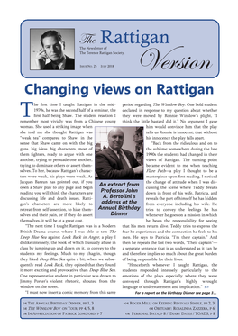 The Rattigan the Newsletter of the Terence Rattigan Society ISSUE NO