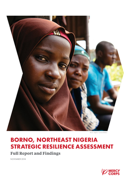 BORNO, NORTHEAST NIGERIA STRATEGIC RESILIENCE ASSESSMENT Full Report and Findings