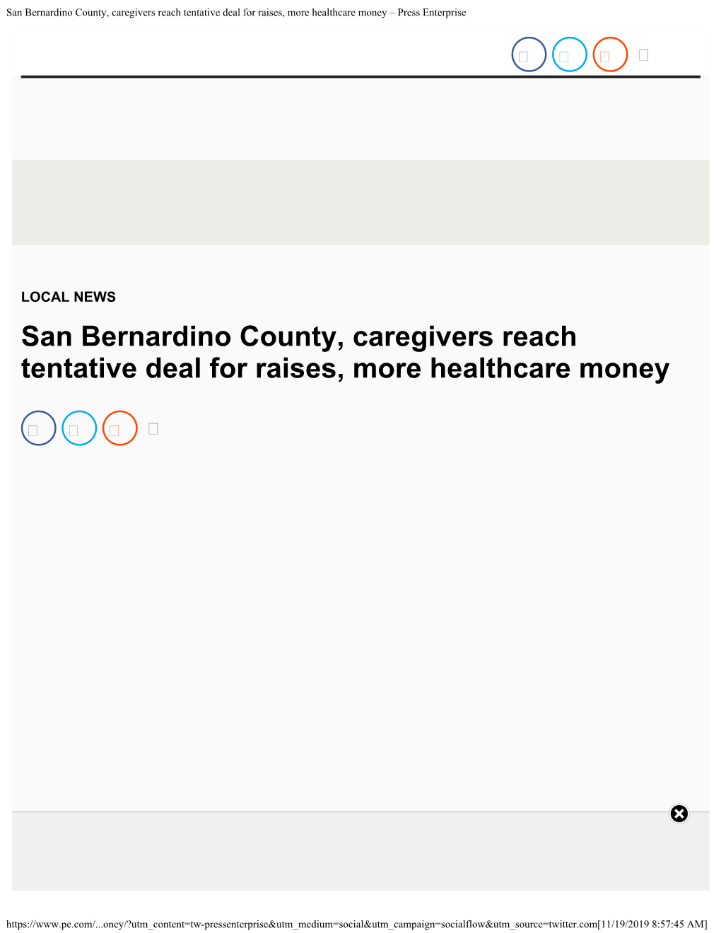 San Bernardino County, Caregivers Reach Tentative Deal for Raises, More Healthcare Money – Press Enterprise