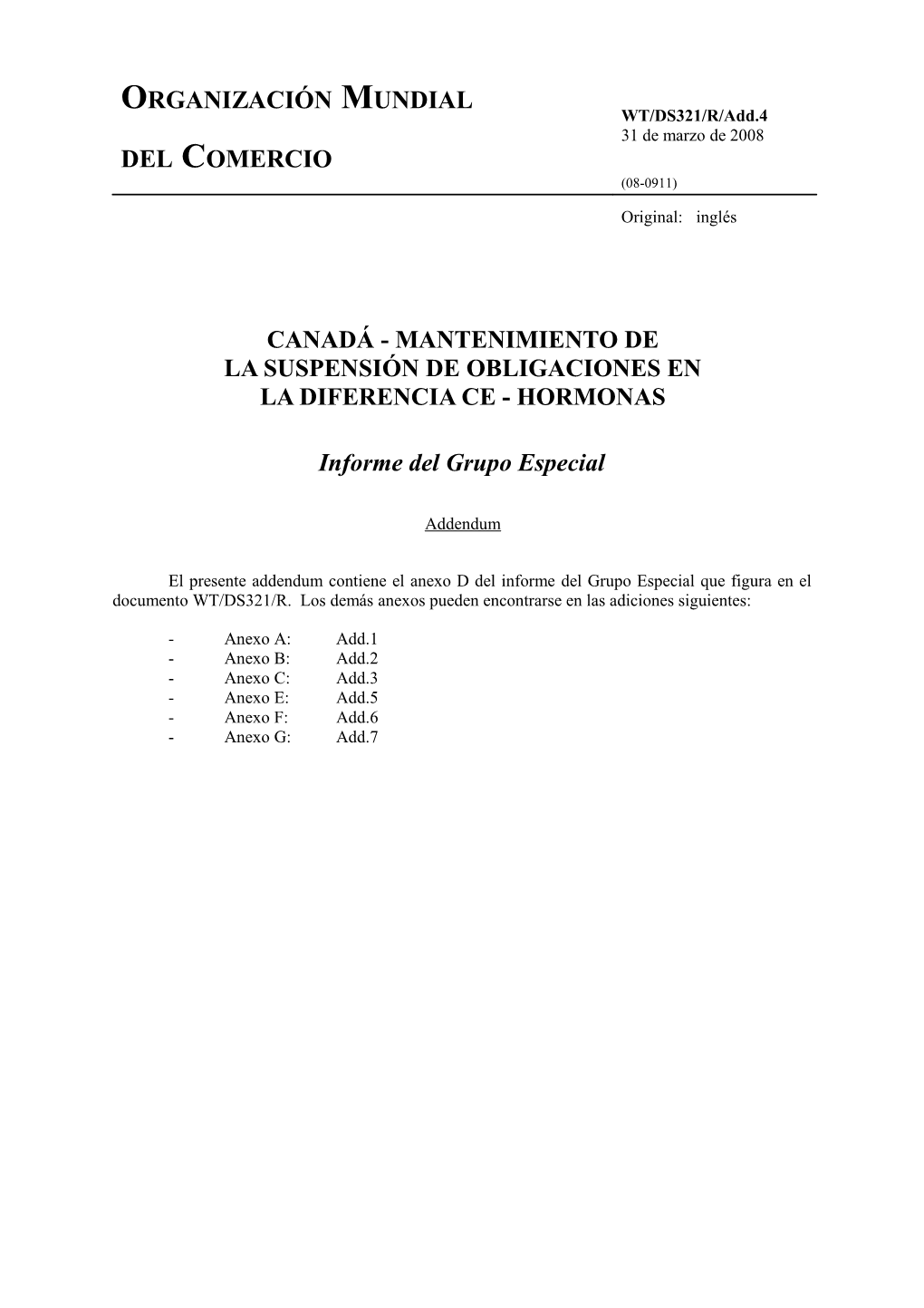 Informe Del Grupo Especial